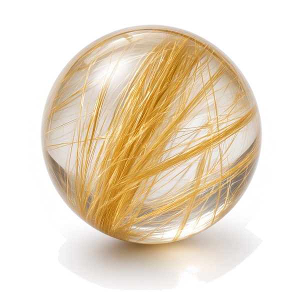 Gold Rutile Quartz 8mm